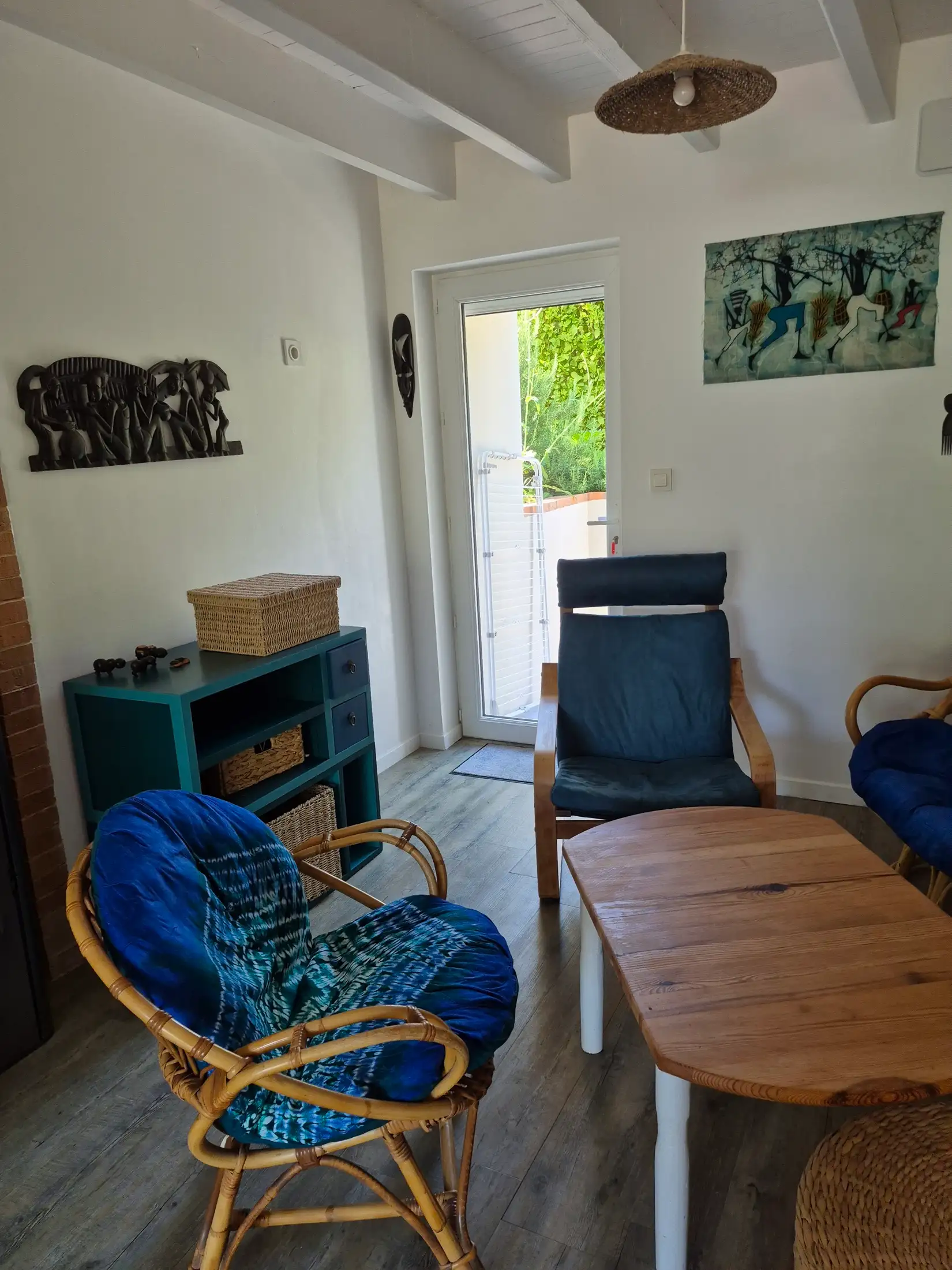 The gîte's sitting area