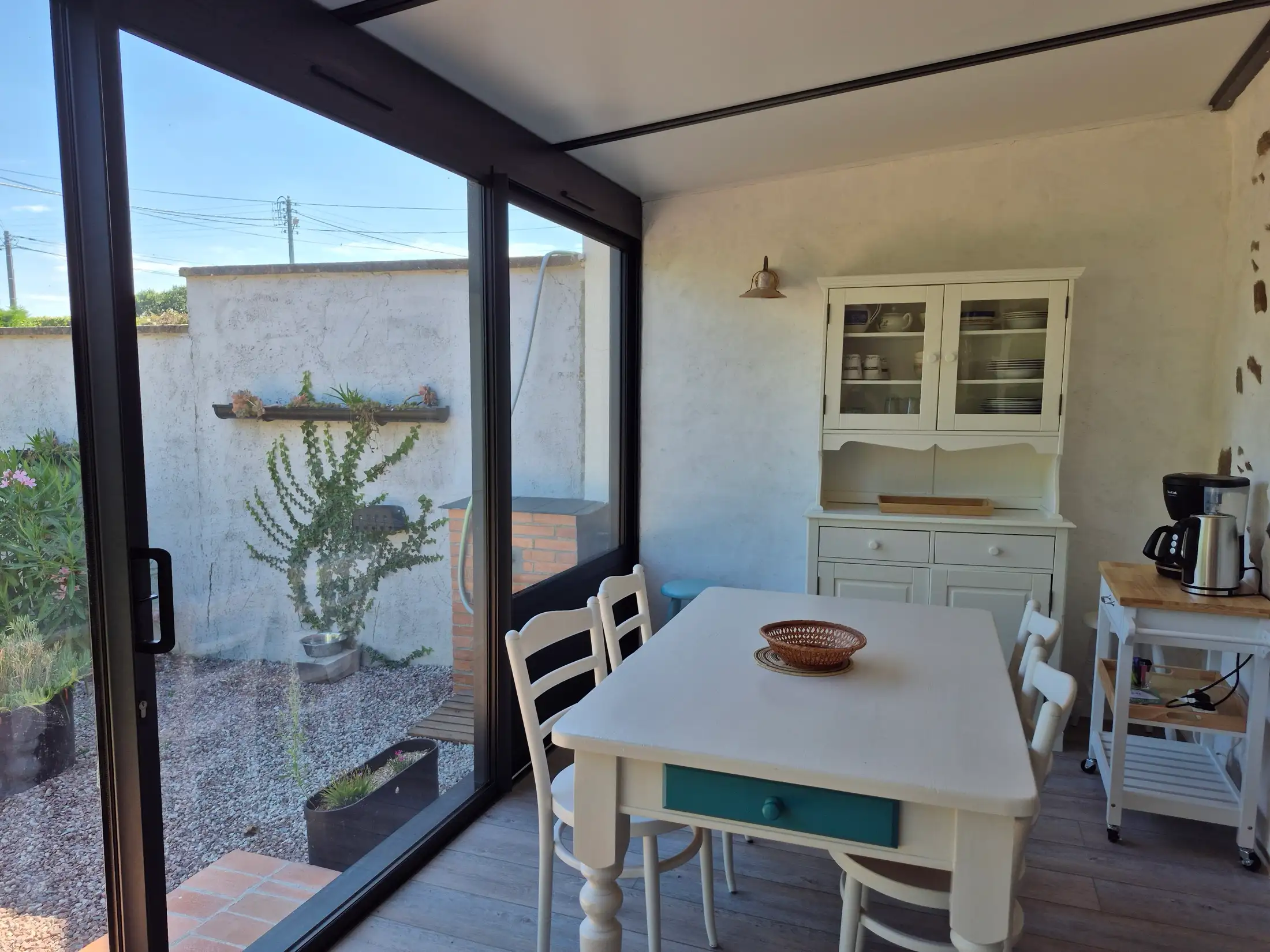 The gîte's veranda